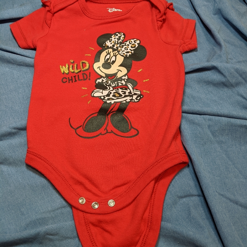 NWOT Wild Child Minnie Mouse Onesie | 6-9 Months